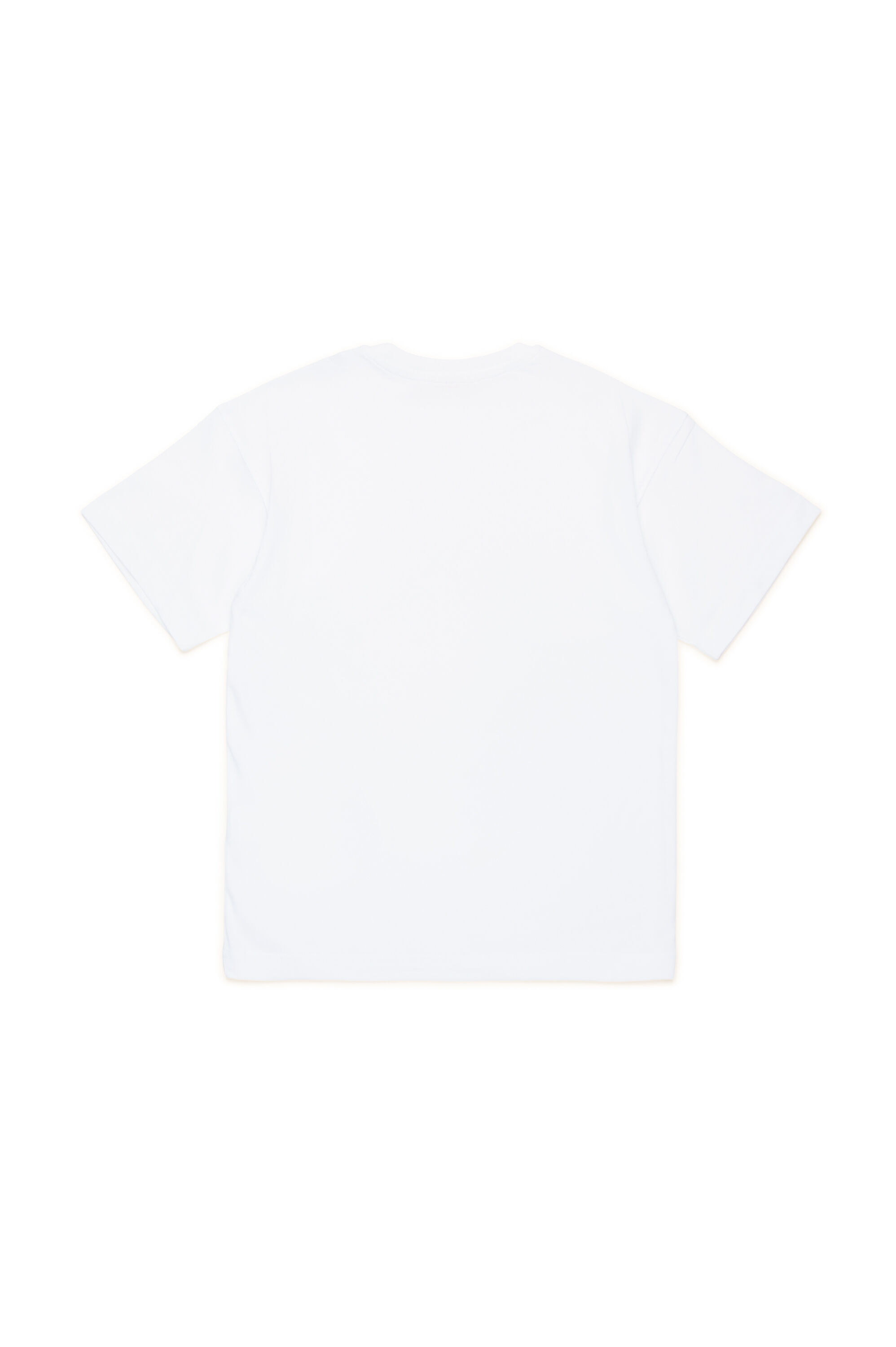 Diesel - TMARCUS OVER, Herren T-Shirt mit metallischem Oval D in Weiß - 2