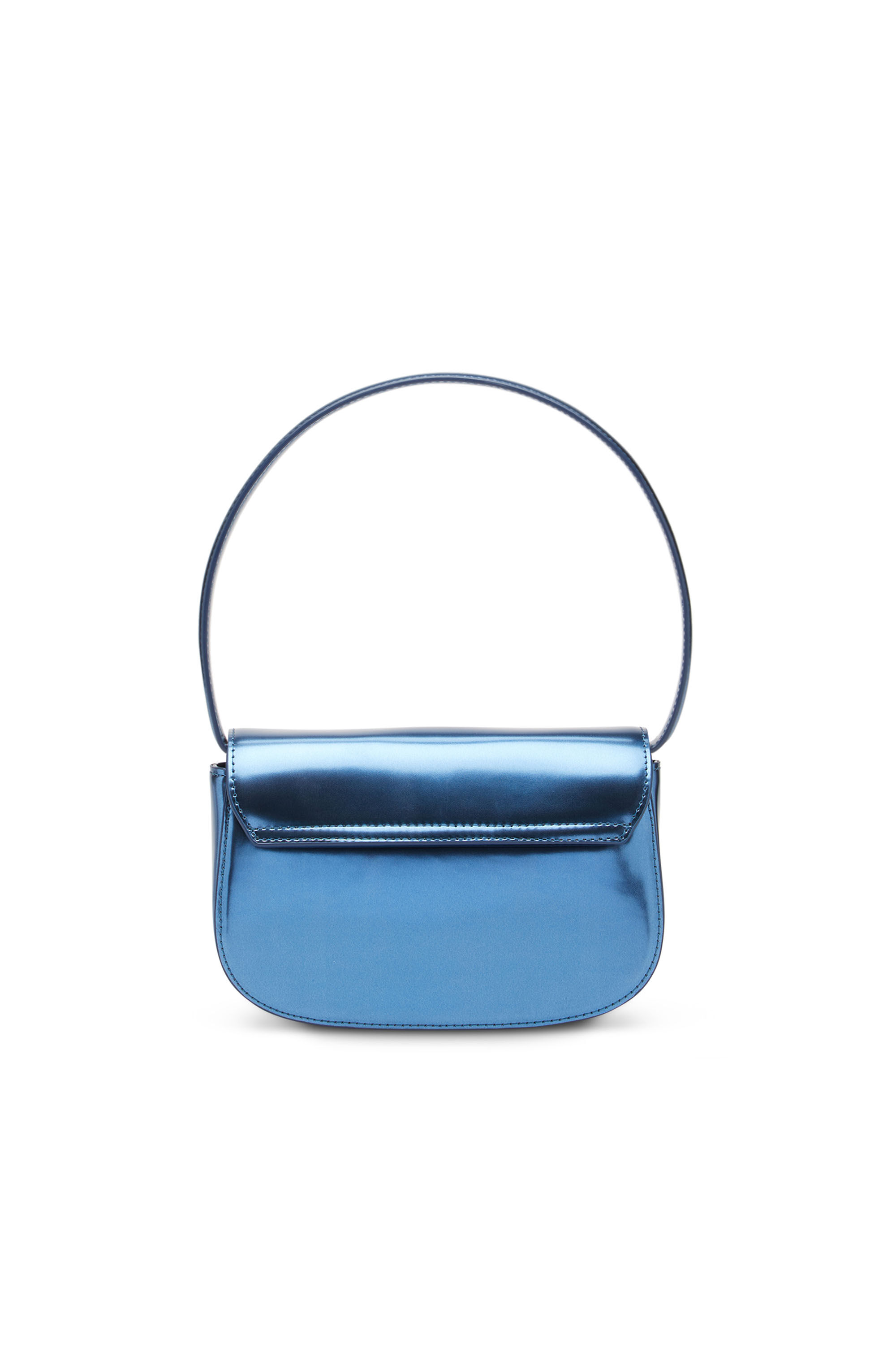 Diesel - 1DR, Damen 1DR-Ikonische Schultertasche aus Spiegel-Leder in Blau - 3