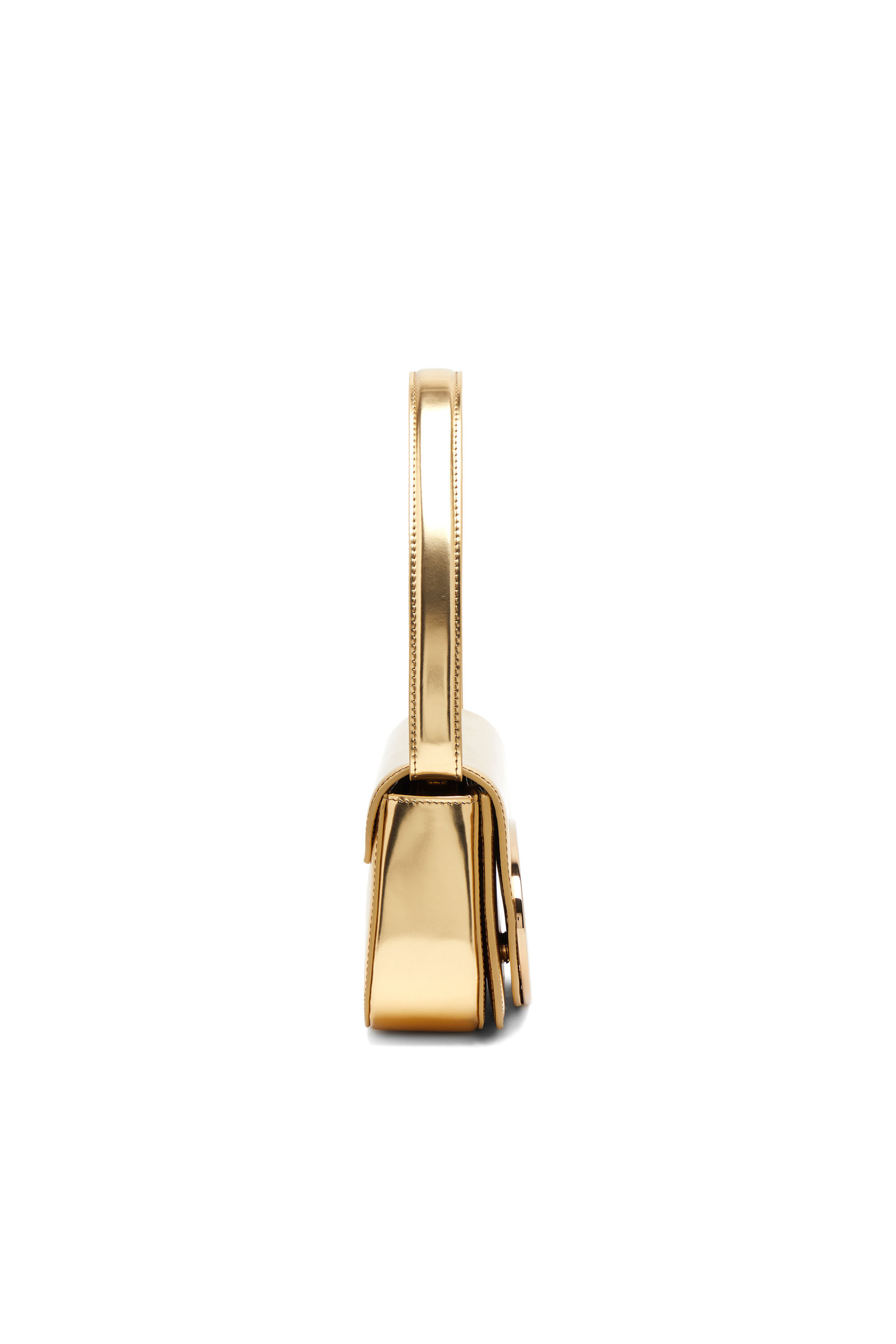 Diesel - 1DR, Damen 1DR-Ikonische Schultertasche aus Spiegel-Leder in Gold - 4