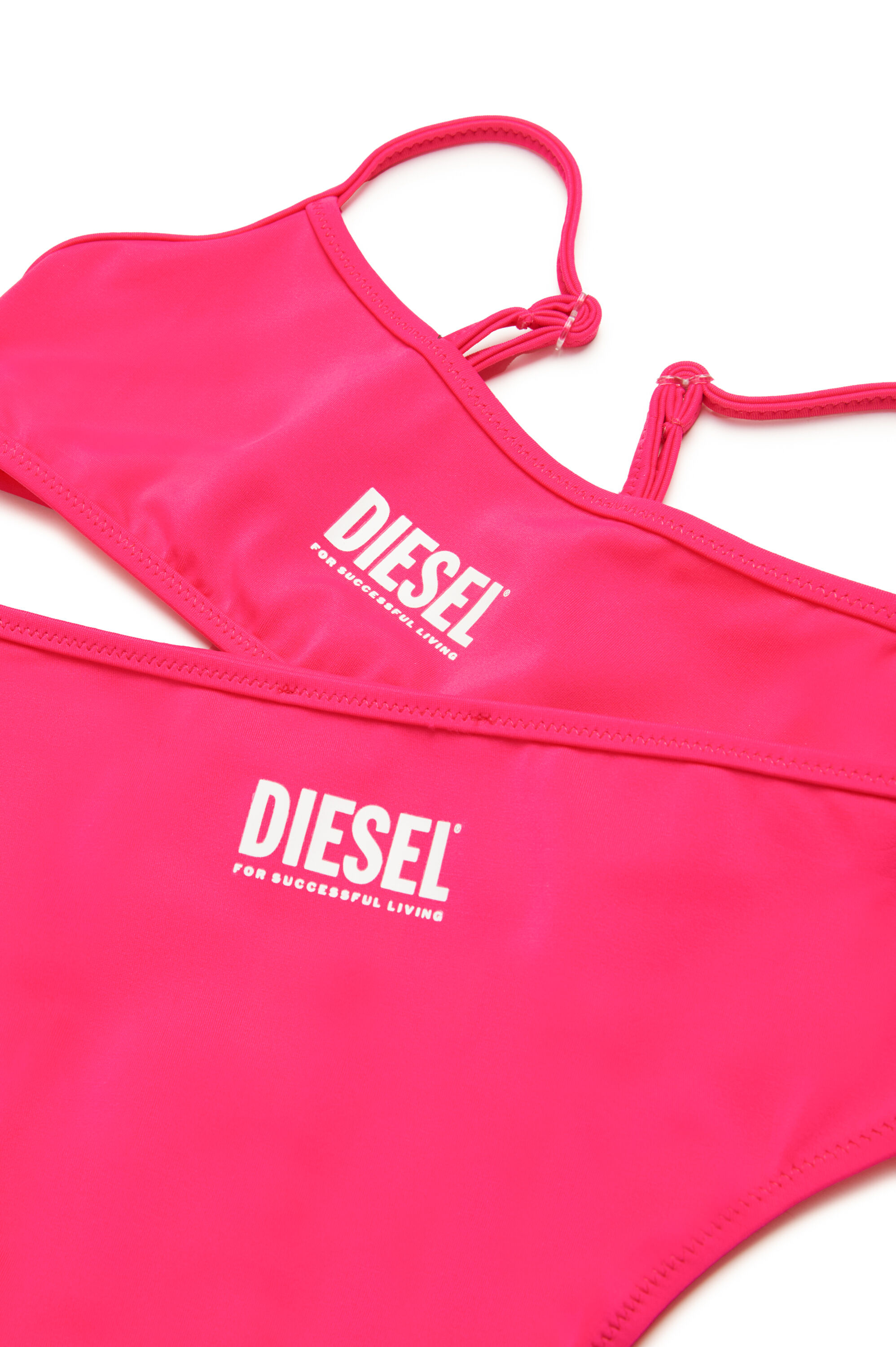 Diesel - MNALAX, Damen Bikini mit Logo-Print in Rosa - 4