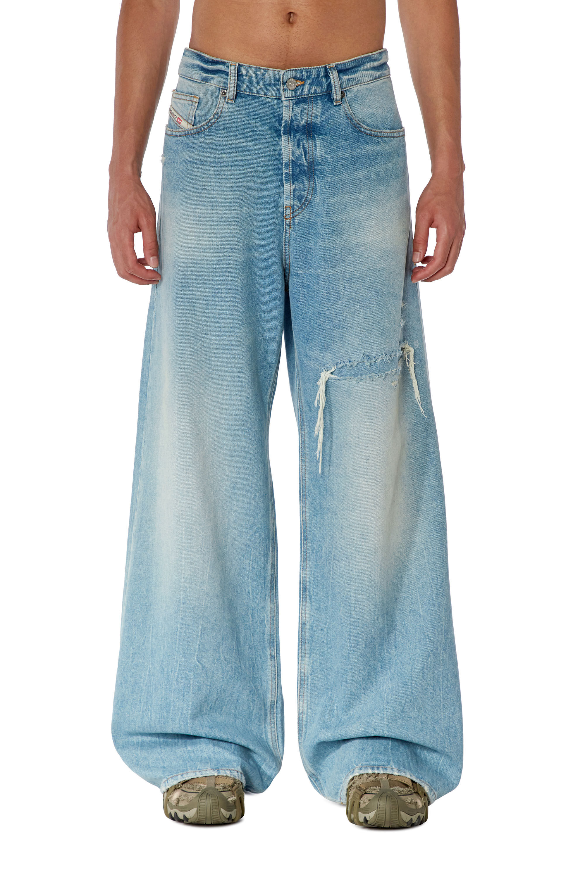 Diesel - Herren Relaxed Jeans D-Rise 09E25, Hellblau - 3