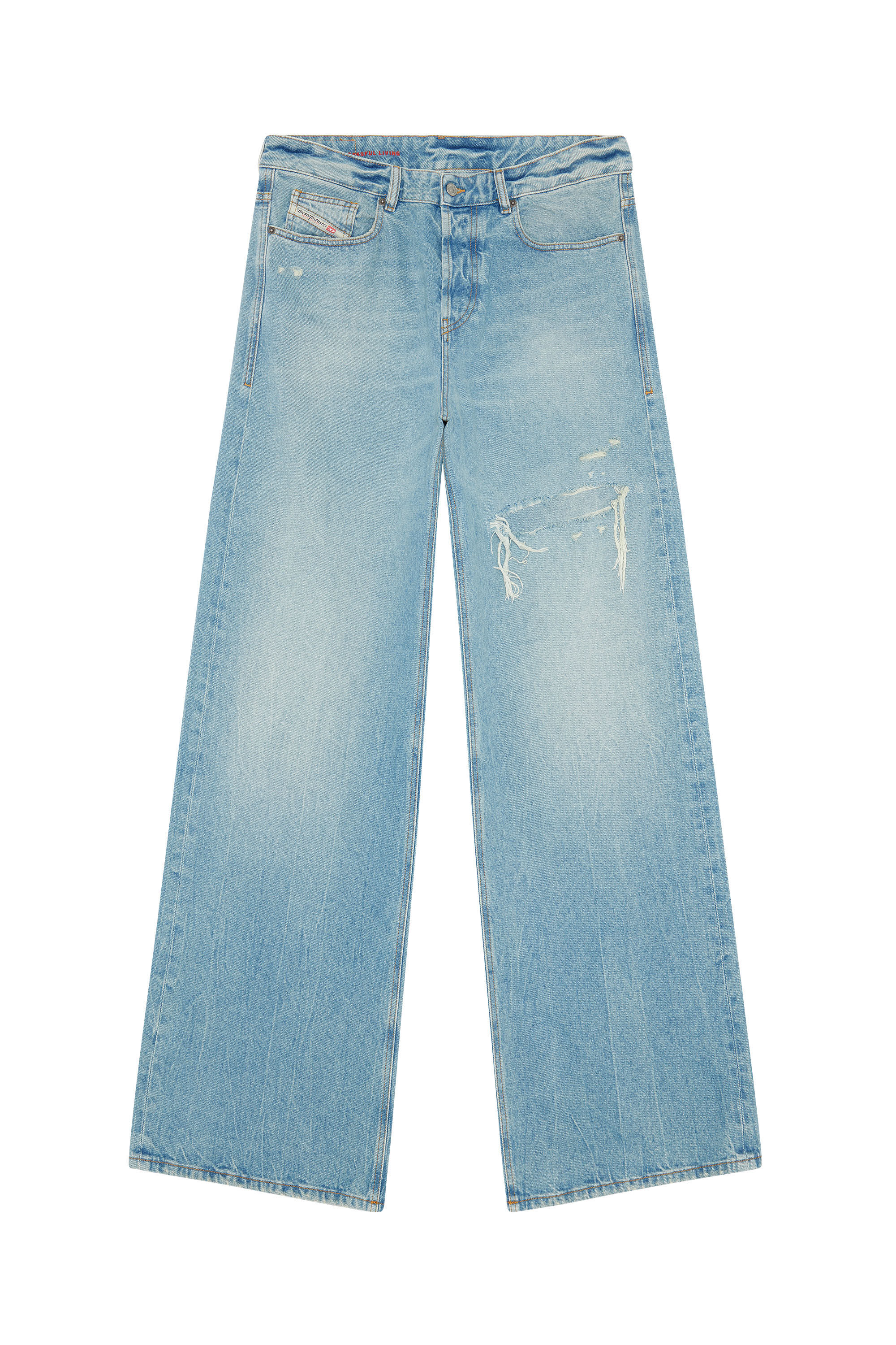 Diesel - Herren Relaxed Jeans D-Rise 09E25, Hellblau - 2