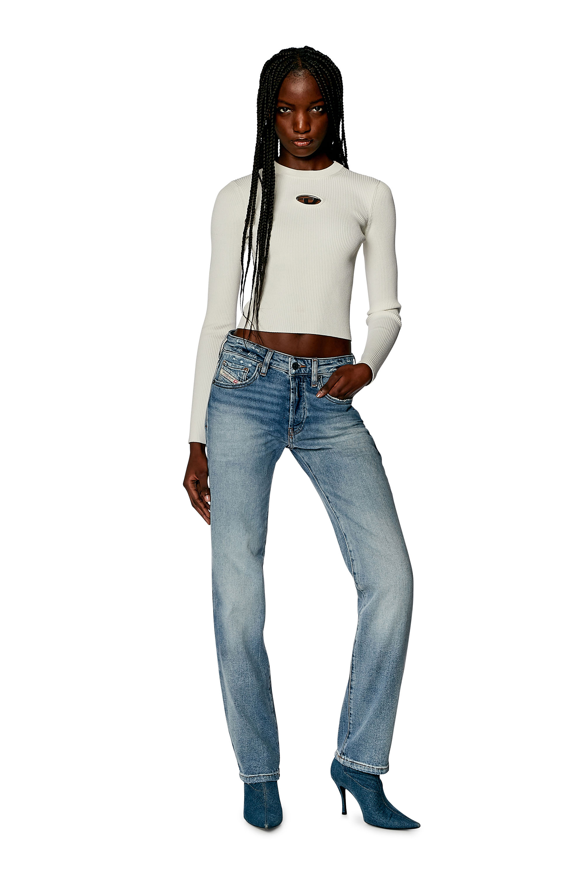 Diesel - Damen Regular Jeans 1989 D-Mine 0PFAR, Hellblau - 2