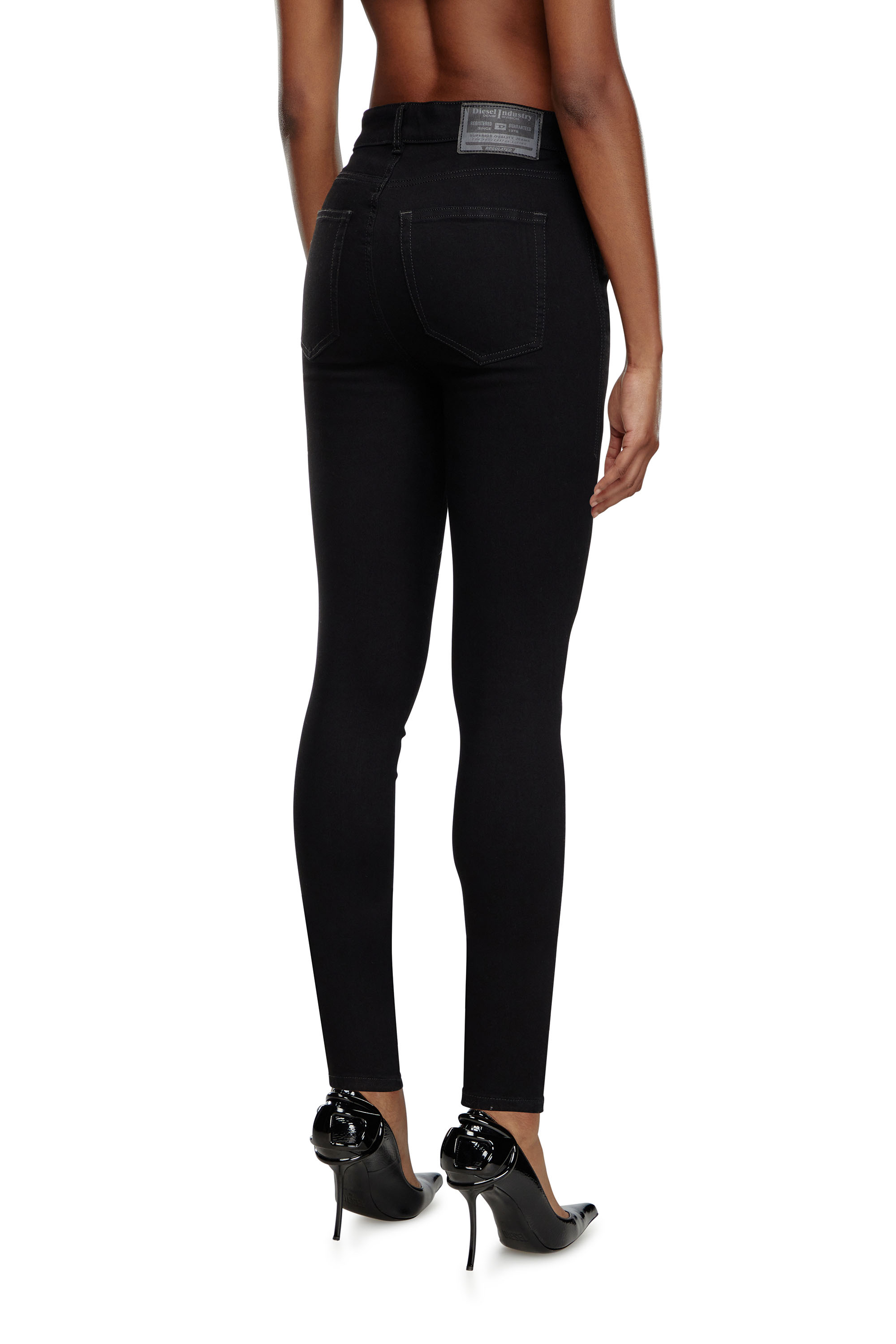 Diesel - Damen Skinny Jeans 1984 Slandy-High 069EF, Schwarz/Dunkelgrau - 4