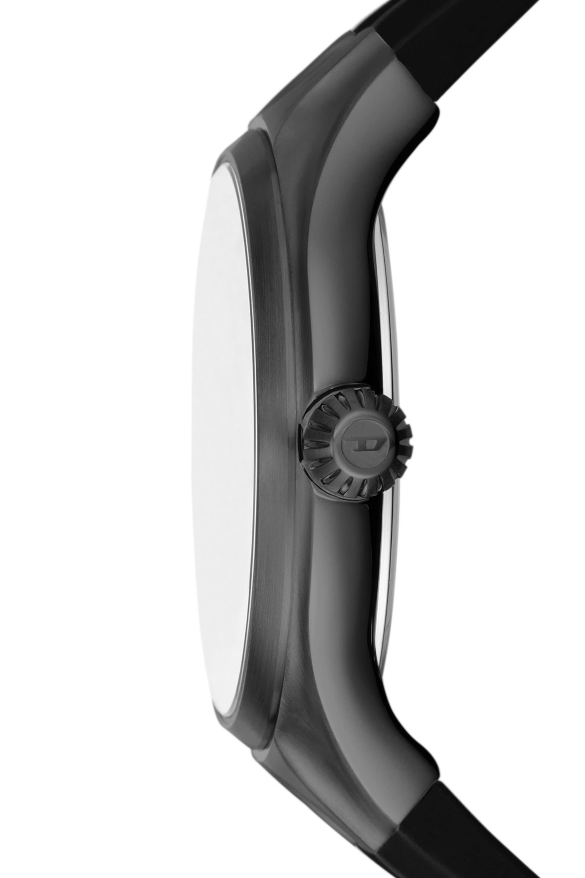 Diesel - DZ2201, Herren Streamline Armbanduhr aus schwarzem Silikon in Schwarz - 3