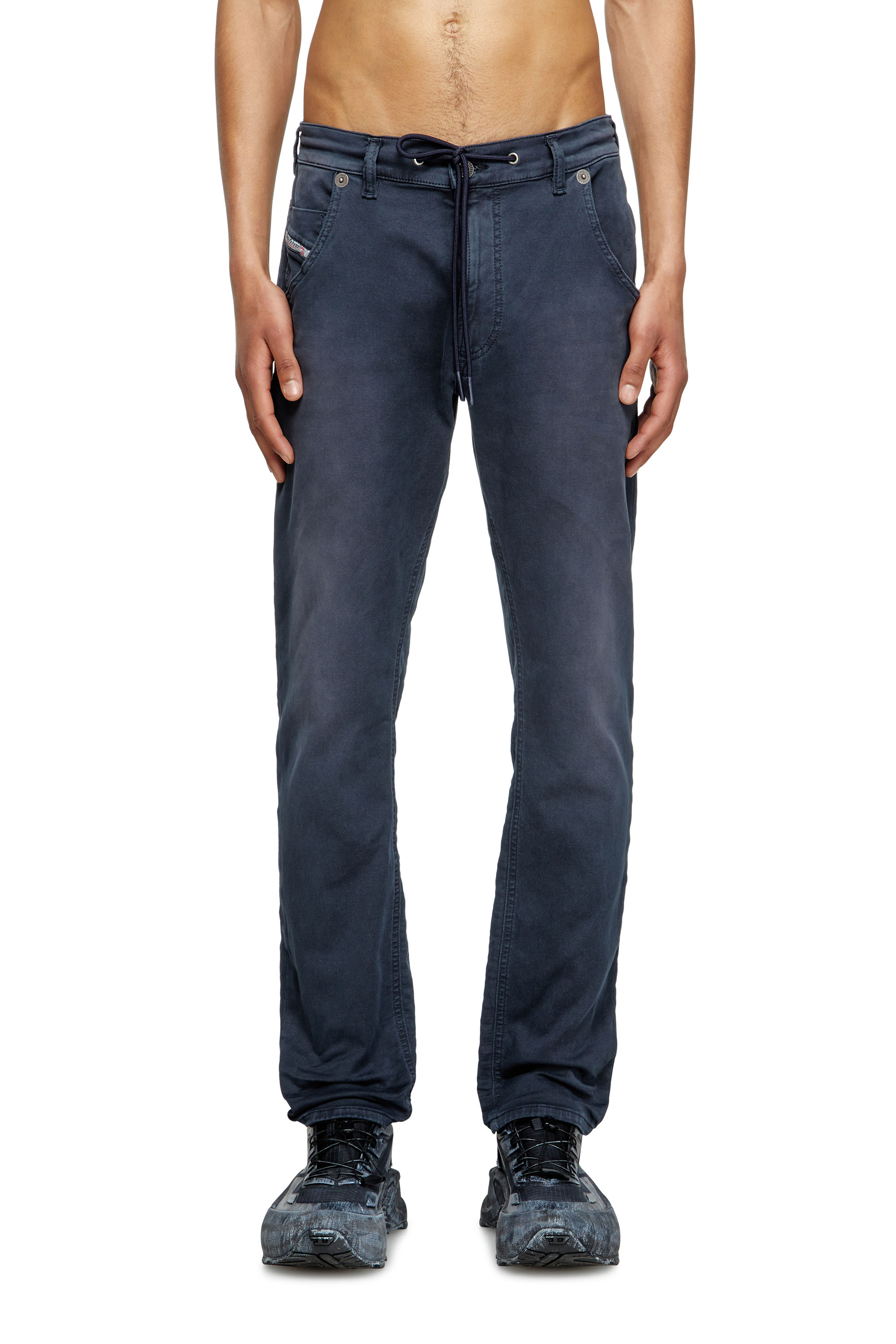 Diesel - Man's Regular 2032 D-Krooley Joggjeans® 0670M, Dark Blue - 1