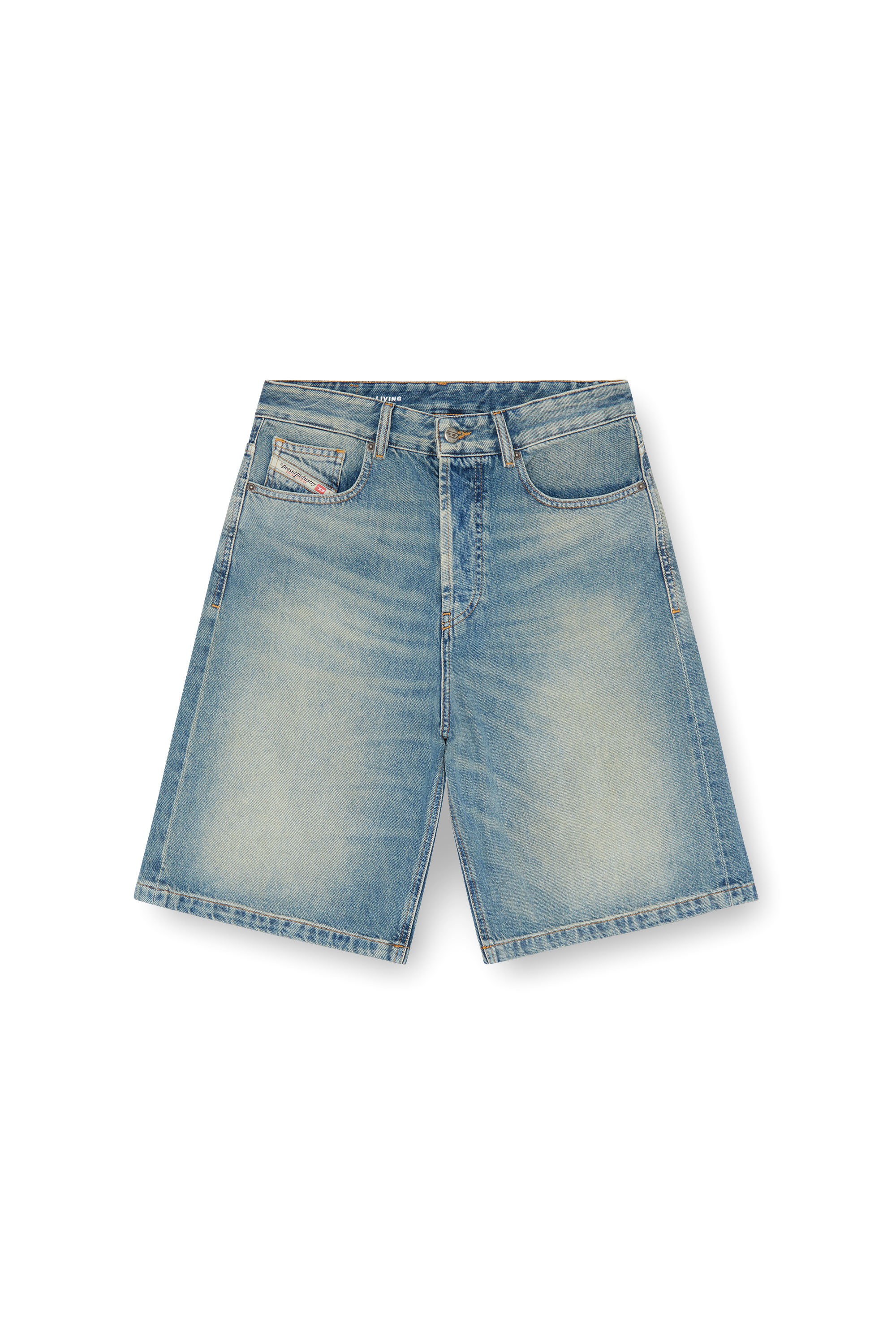 Diesel - DE-SIRE-SHORT, Damen Shorts aus Denim in Hellblau - 3