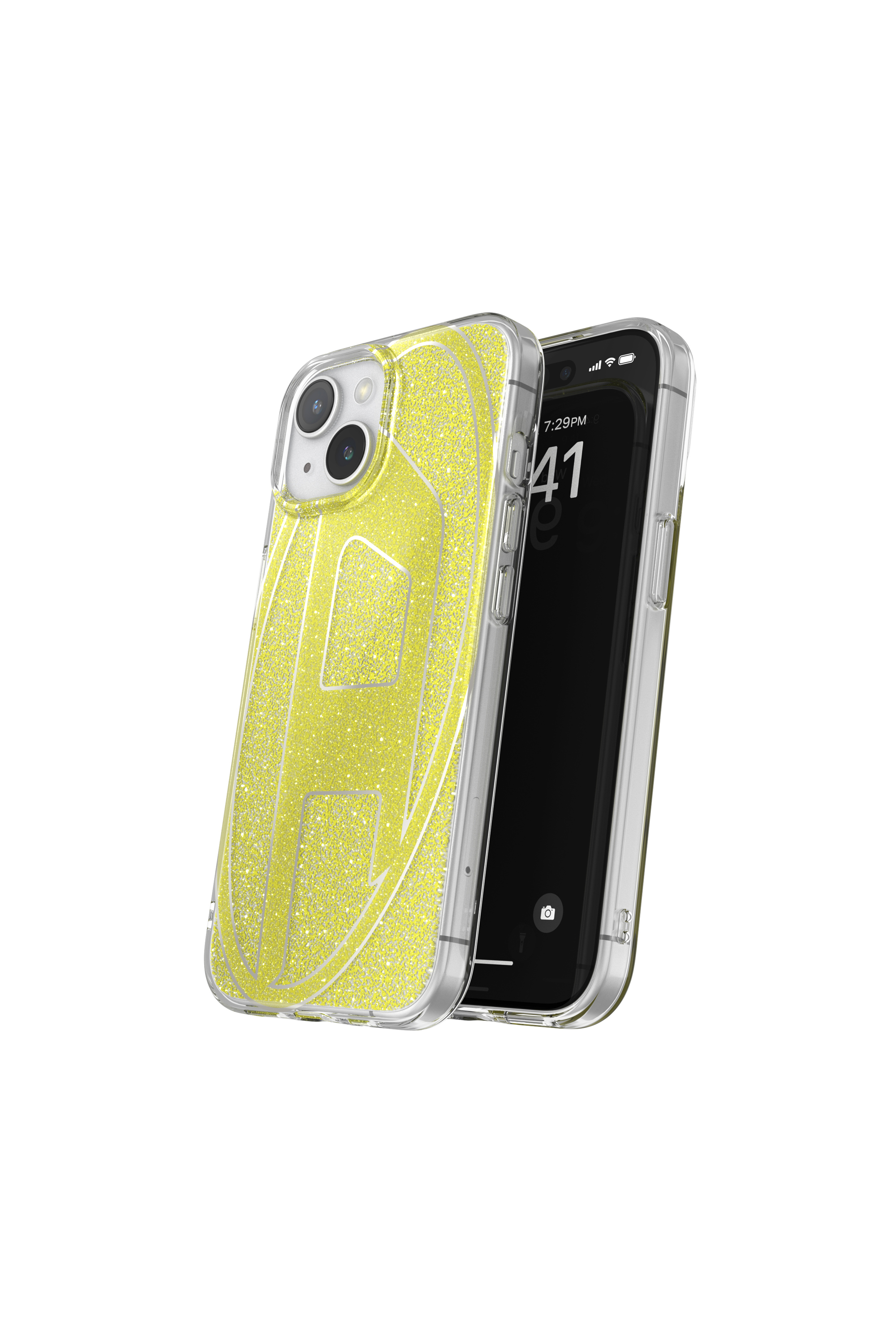 Diesel - 60027 AOP CASE, Unisex Glitter Case für iP 15 in Gold - 3