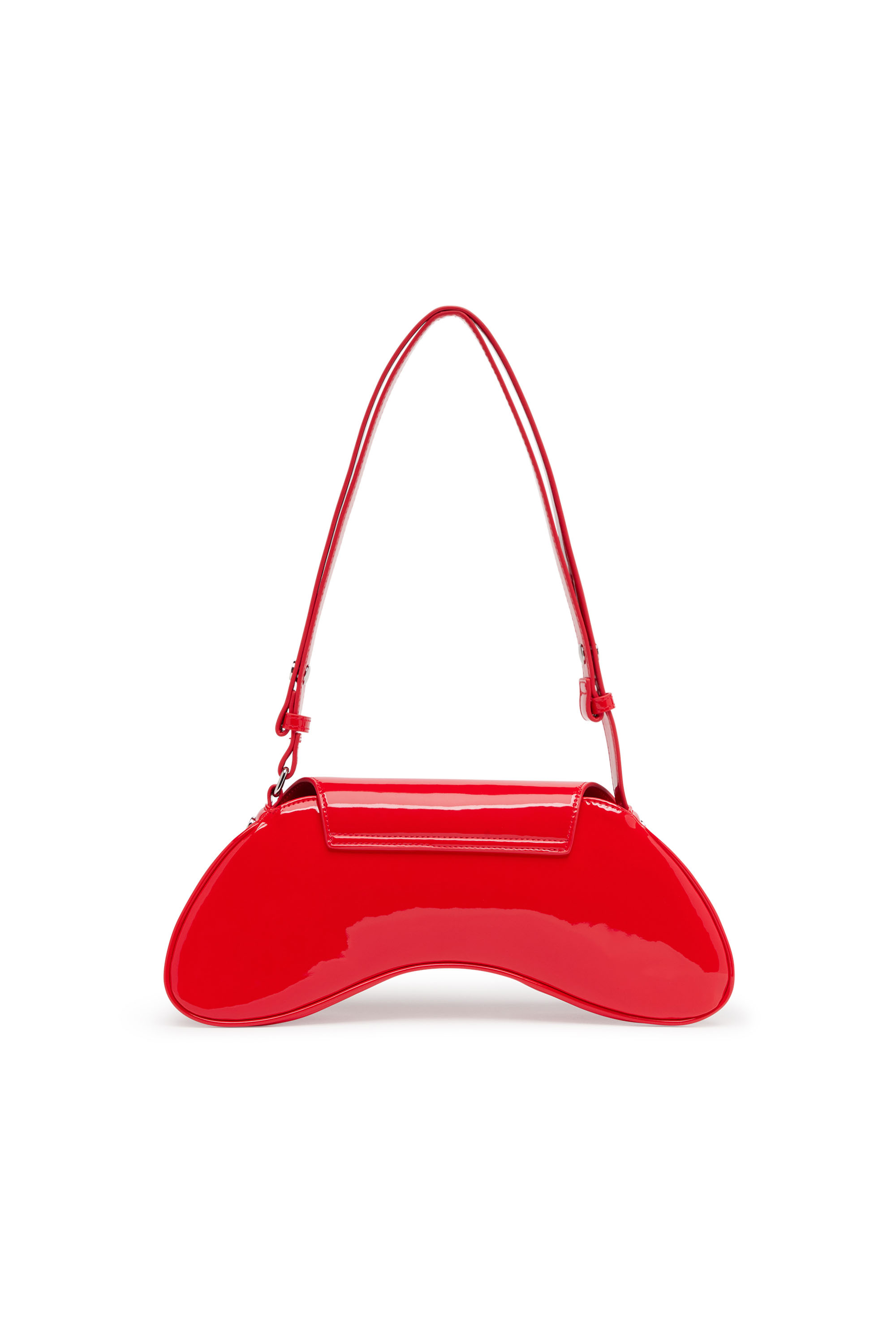 Diesel - PLAY CROSSBODY, Damen Play-Glänzende Crossbody-Tasche in Rot - 2
