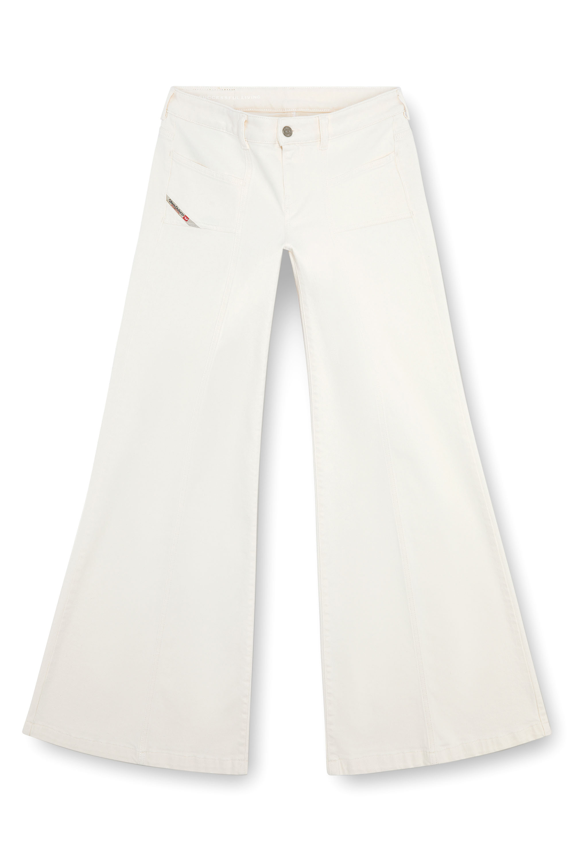 Diesel - Damen Flare Jeans D-Akii 09J68, Weiß - 3