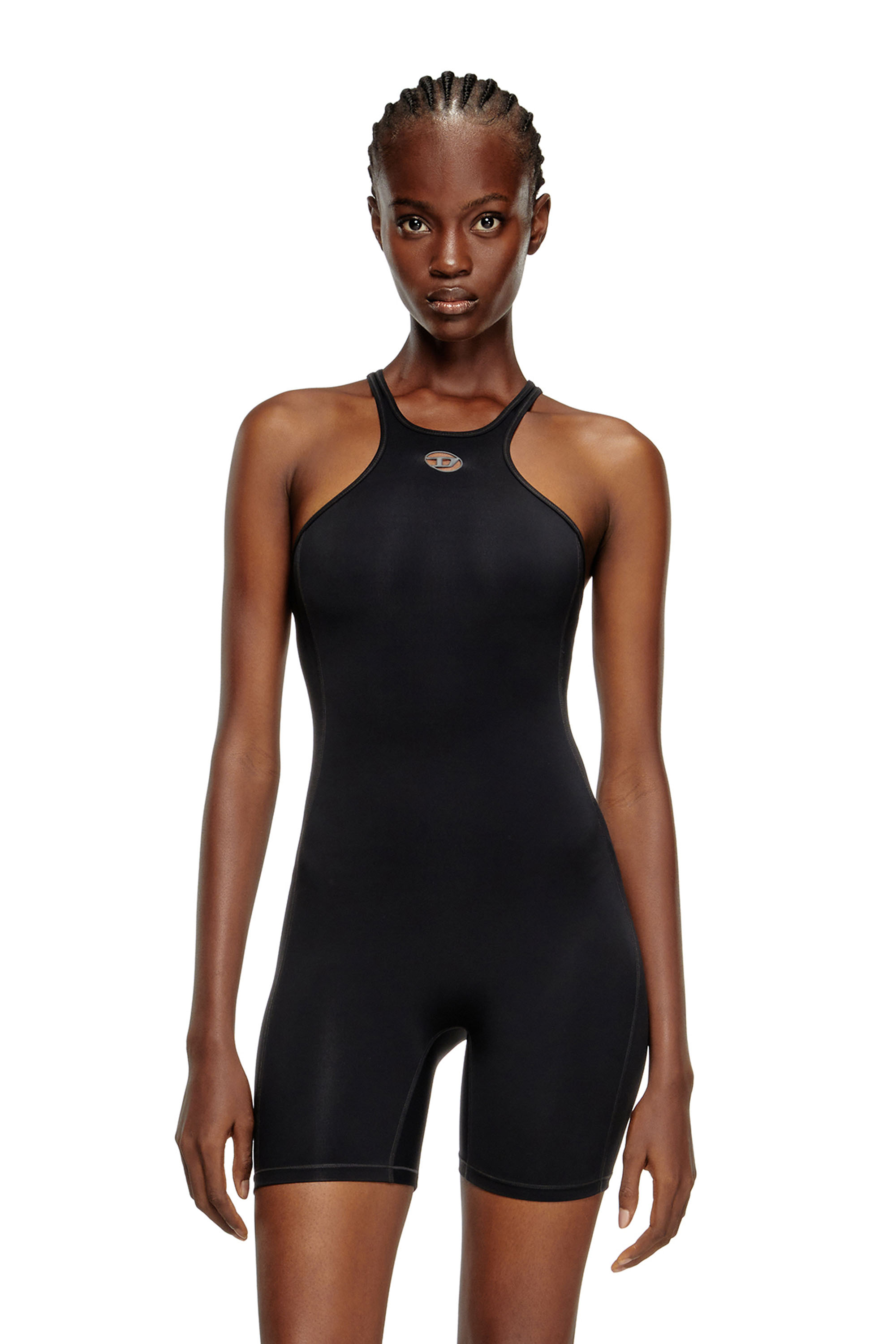Diesel - NYDIA-UTLT, Damen Racerback-Playsuit in Schwarz - 1