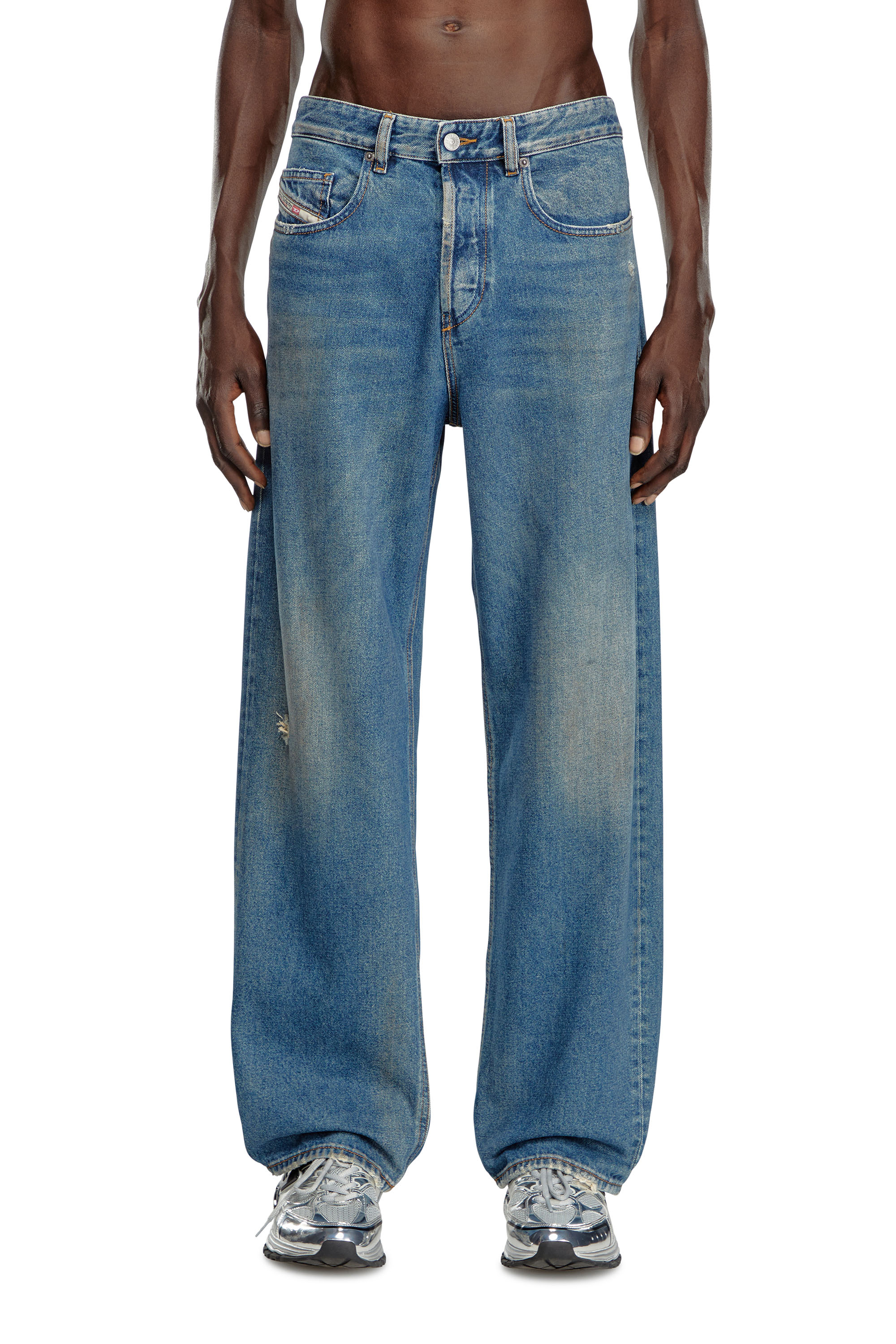 Diesel - Herren Relaxed Jeans 2001 D-Macro 09J79, Mittelblau - 2