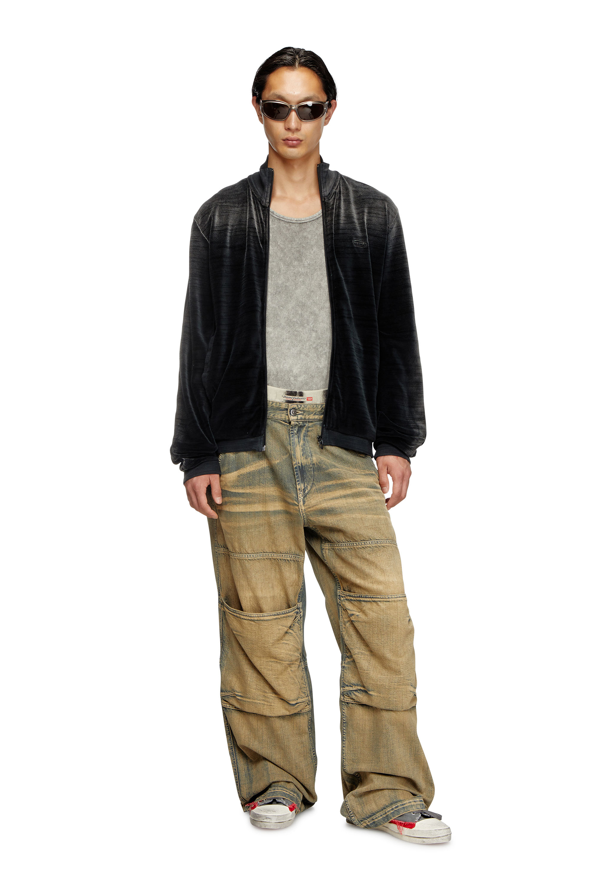 Diesel - Unisex Relaxed Jeans D-Shift 09L49, Mittelblau - 1
