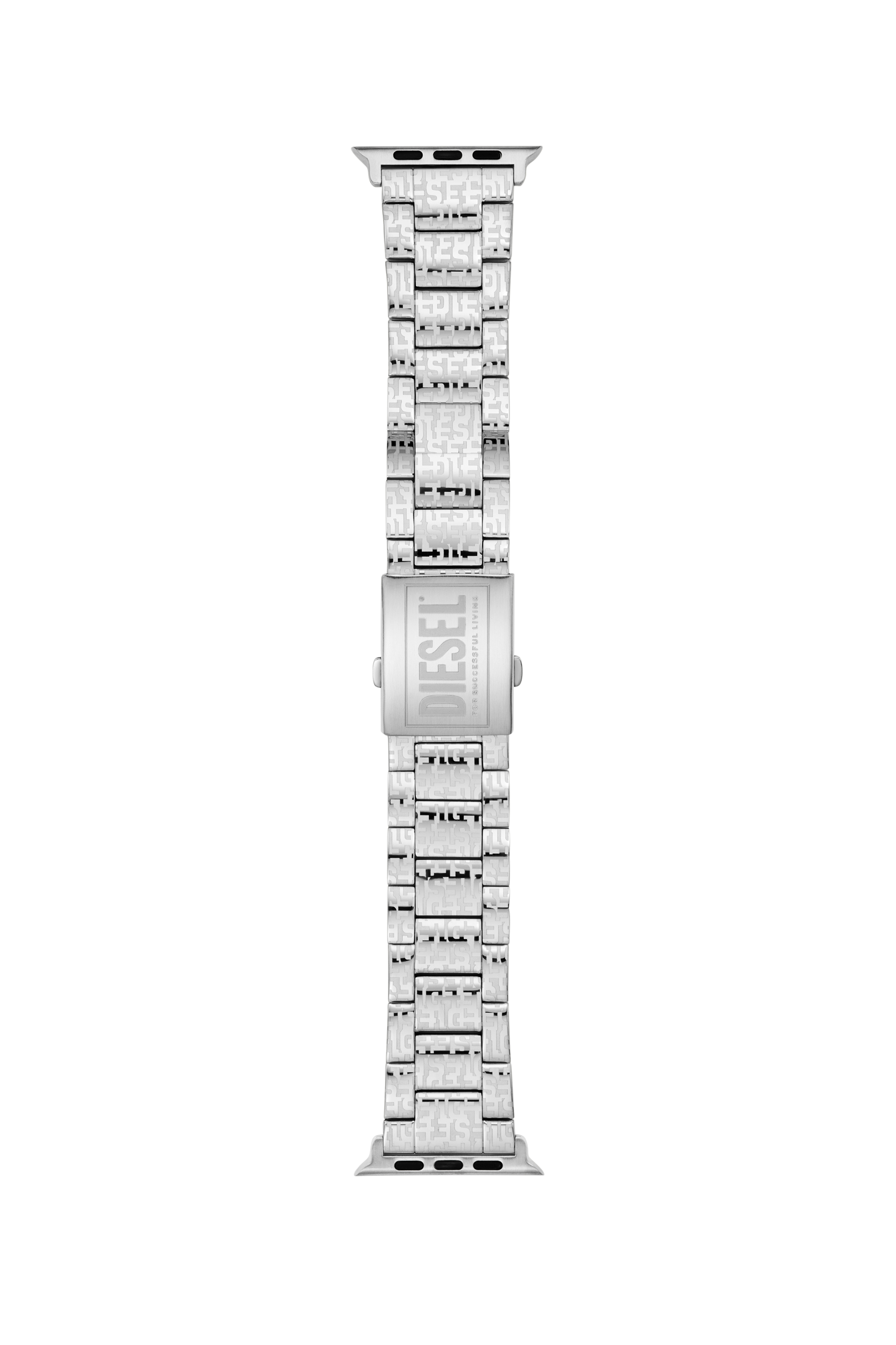 Diesel - DSS0017, Unisex Edelstahlband mit Apple Watch®, 42-mm, 44-mm, 45-mm in Silber - 1