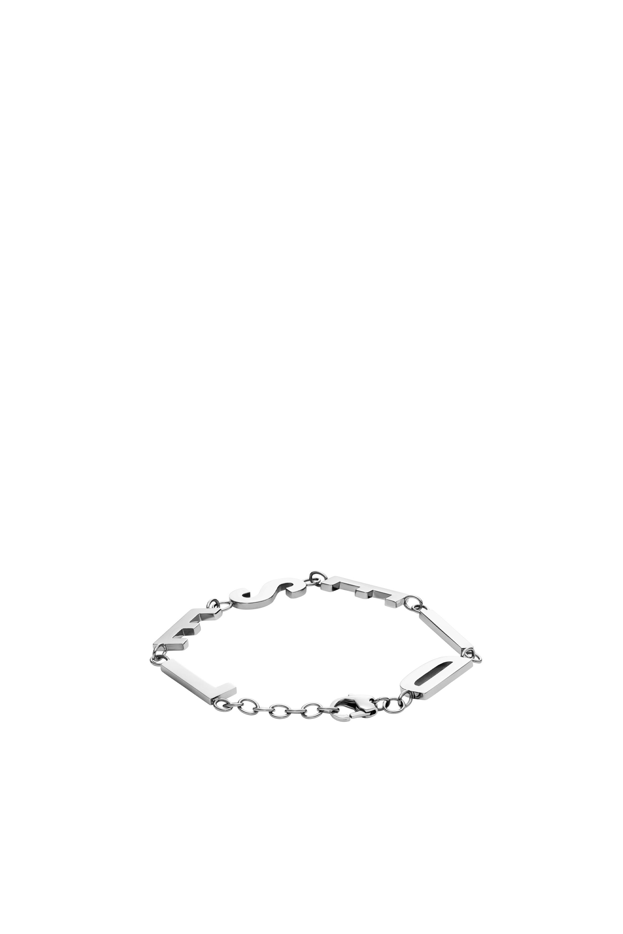 Diesel - DX1490, Unisex Kettenarmband aus Edelstahl in Silber - 2