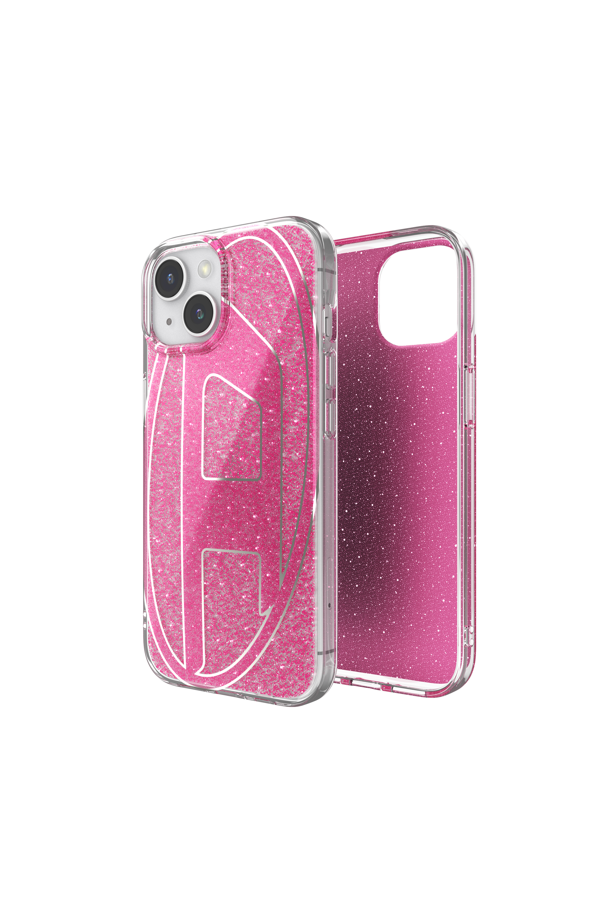 Diesel - 60035 AOP CASE, Unisex Glitter Case für iP 15 in Rosa - 1