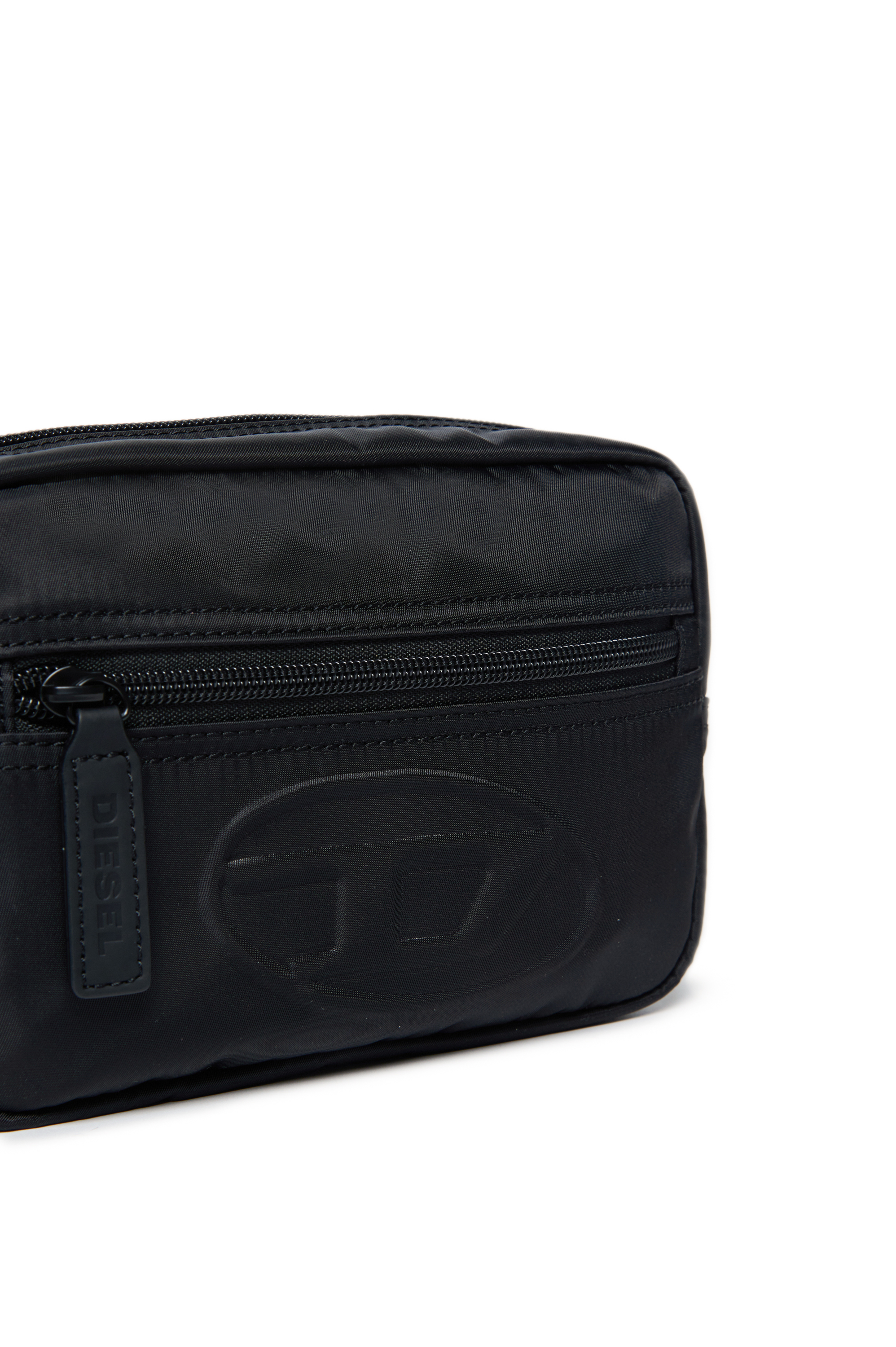 Diesel - WDEMBOSSED, Unisex Gürteltasche aus Nylon mit Logo-Prägung in Schwarz - 4