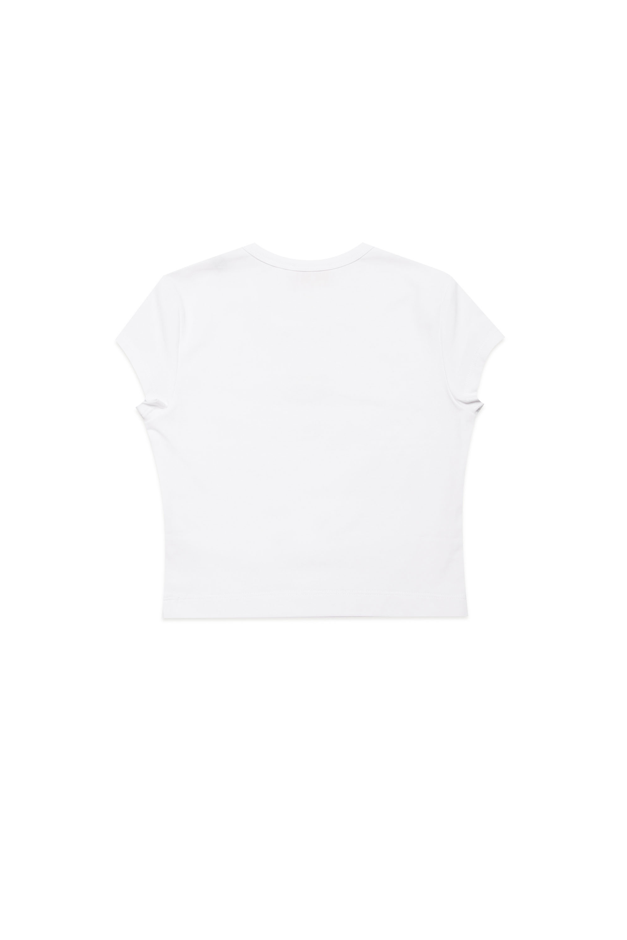 Diesel - TANGIE, Damen T-Shirt mit Cutout-Oval D in Weiß - 2