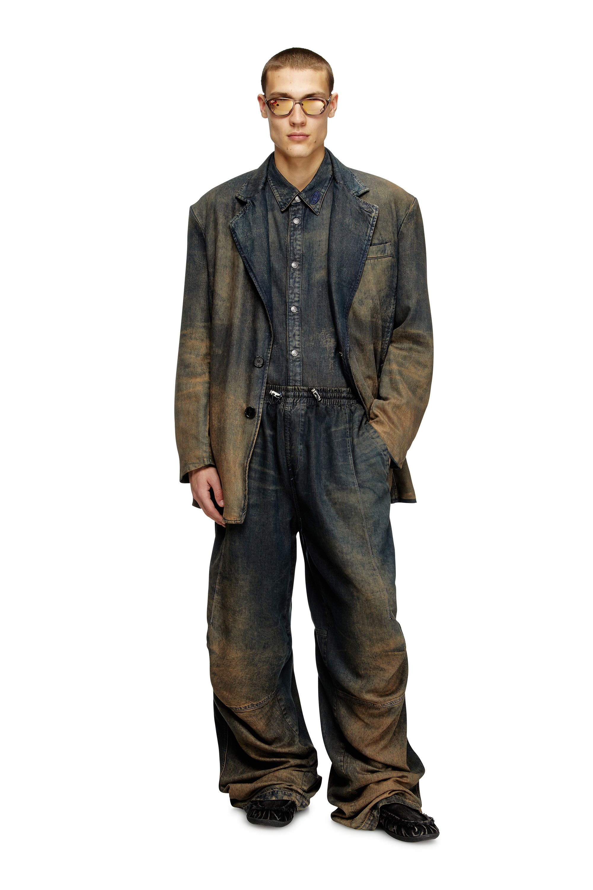 Diesel - Herren Relaxed Jeans D-Pari 068TF, Dunkelblau - 1