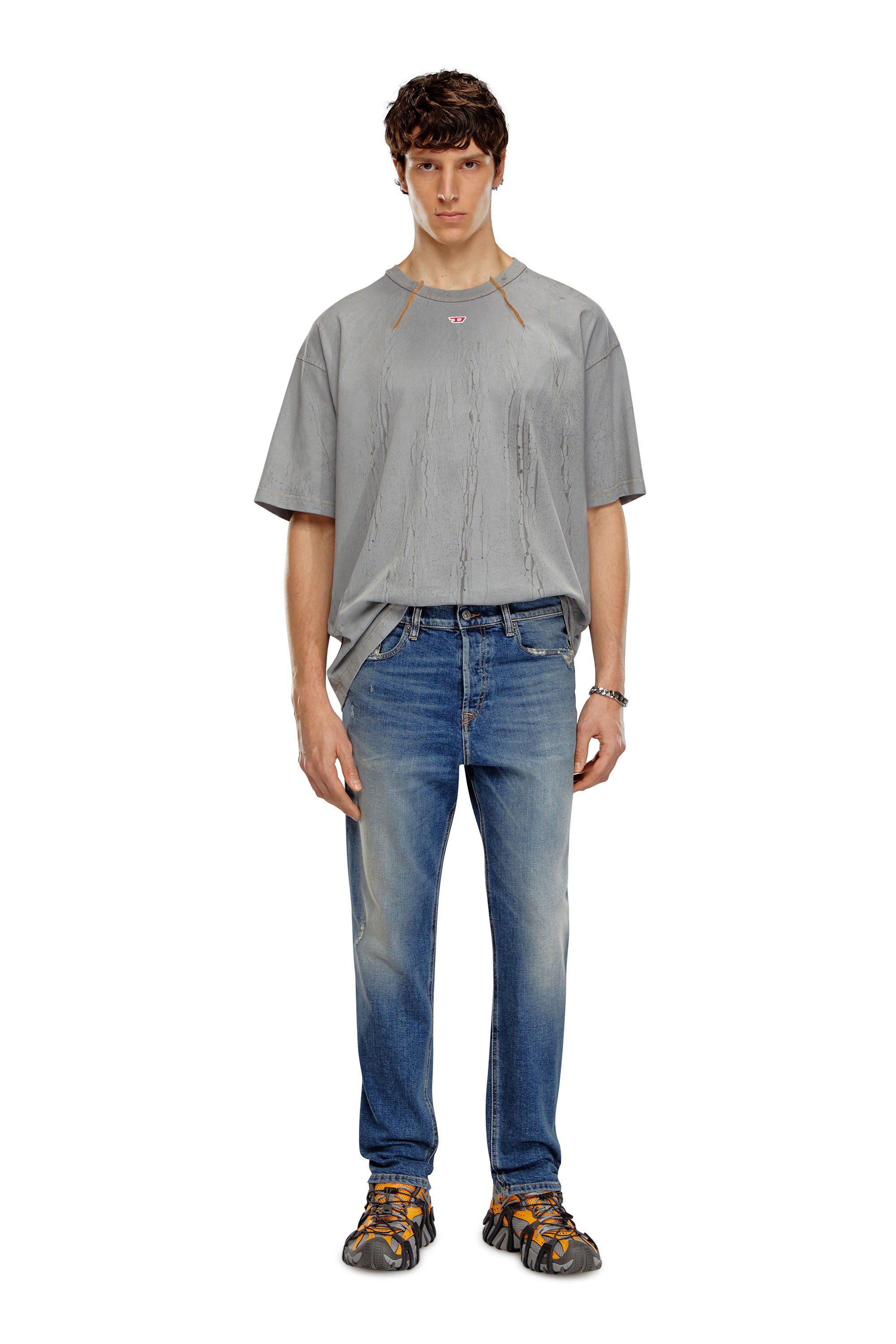 Diesel - Herren Regular Jeans 2005 D-Fining 09H45, Mittelblau - 2