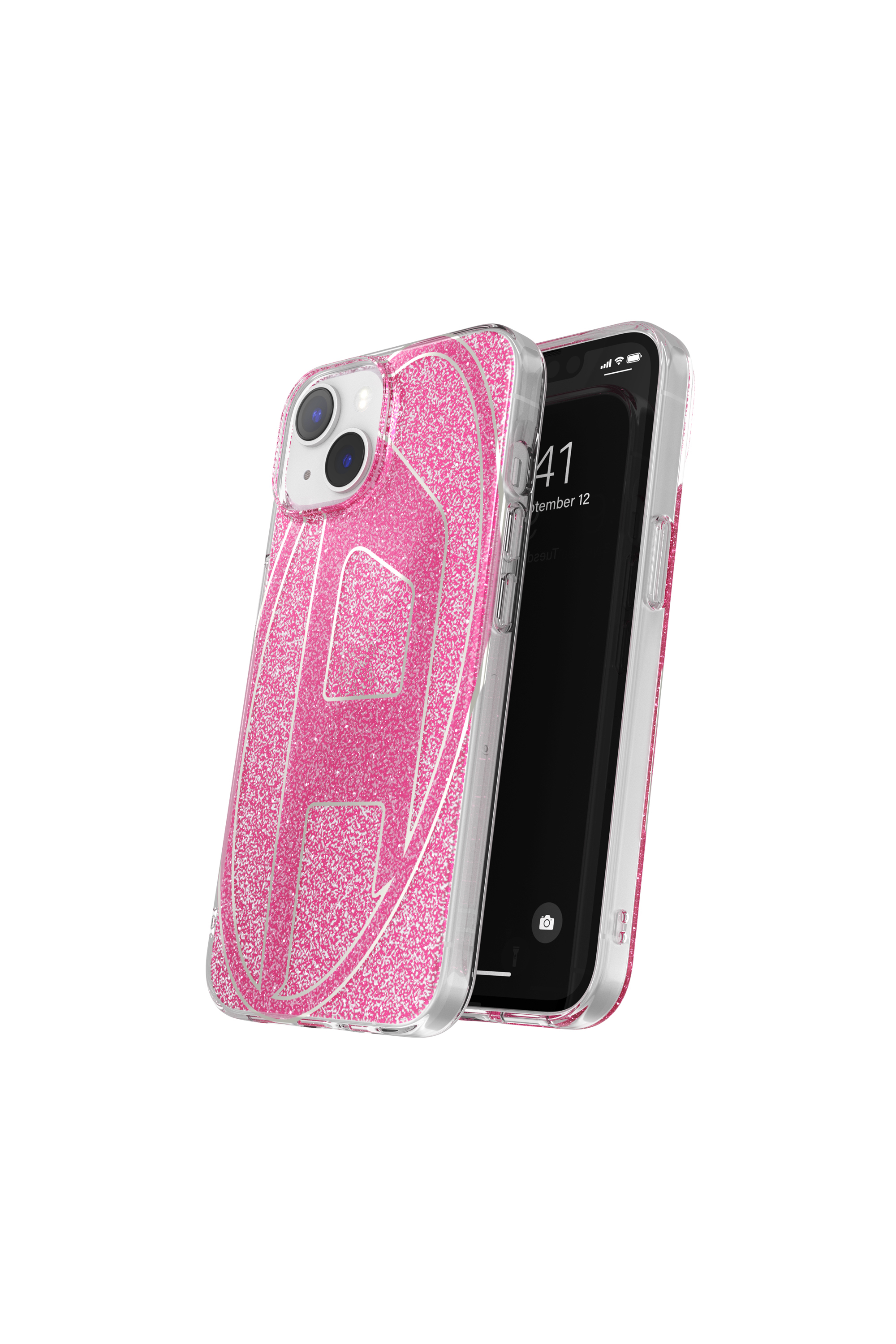 Diesel - 60034 AOP CASE, Unisex Glitter Case für iP 13/ 14 in Rosa - 3