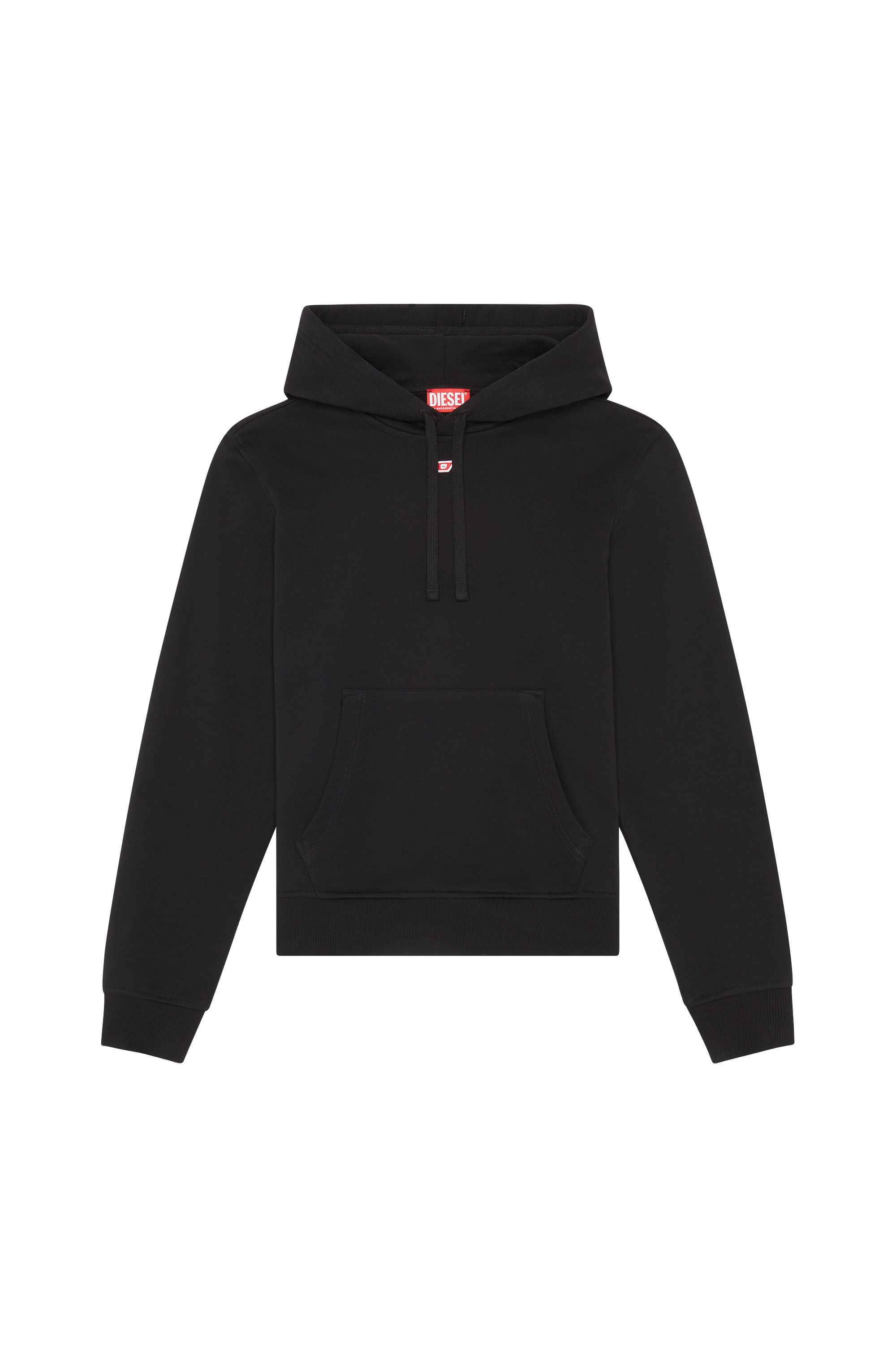Diesel - S-GINN-HOOD-D, Damen Hoodie mit gesticktem D-Patch in Schwarz - 3