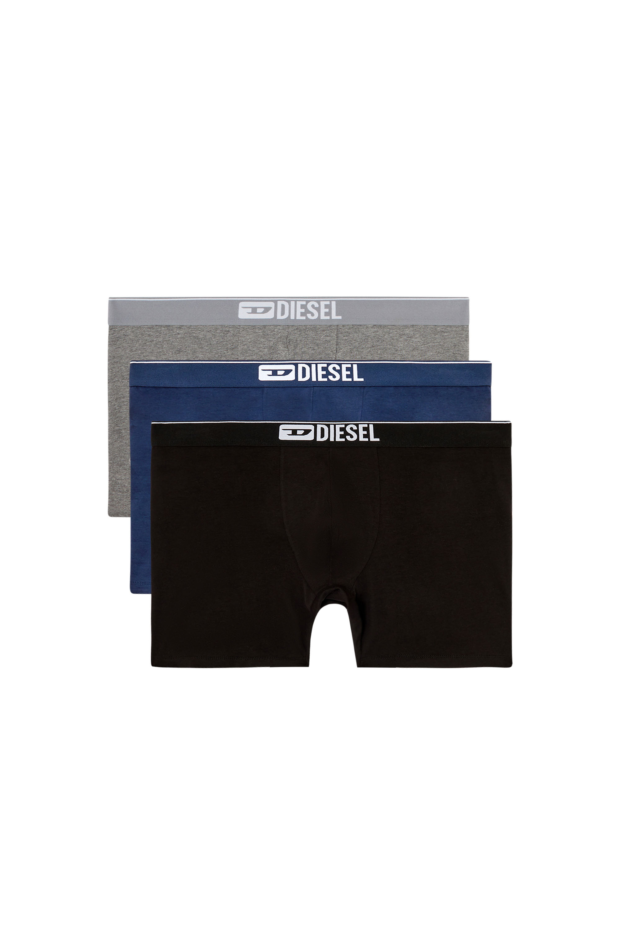 Diesel - MAX-3PACK, Herren Retropants im Dreierpack aus Baumwollstretch in Blau/Schwarz - 1