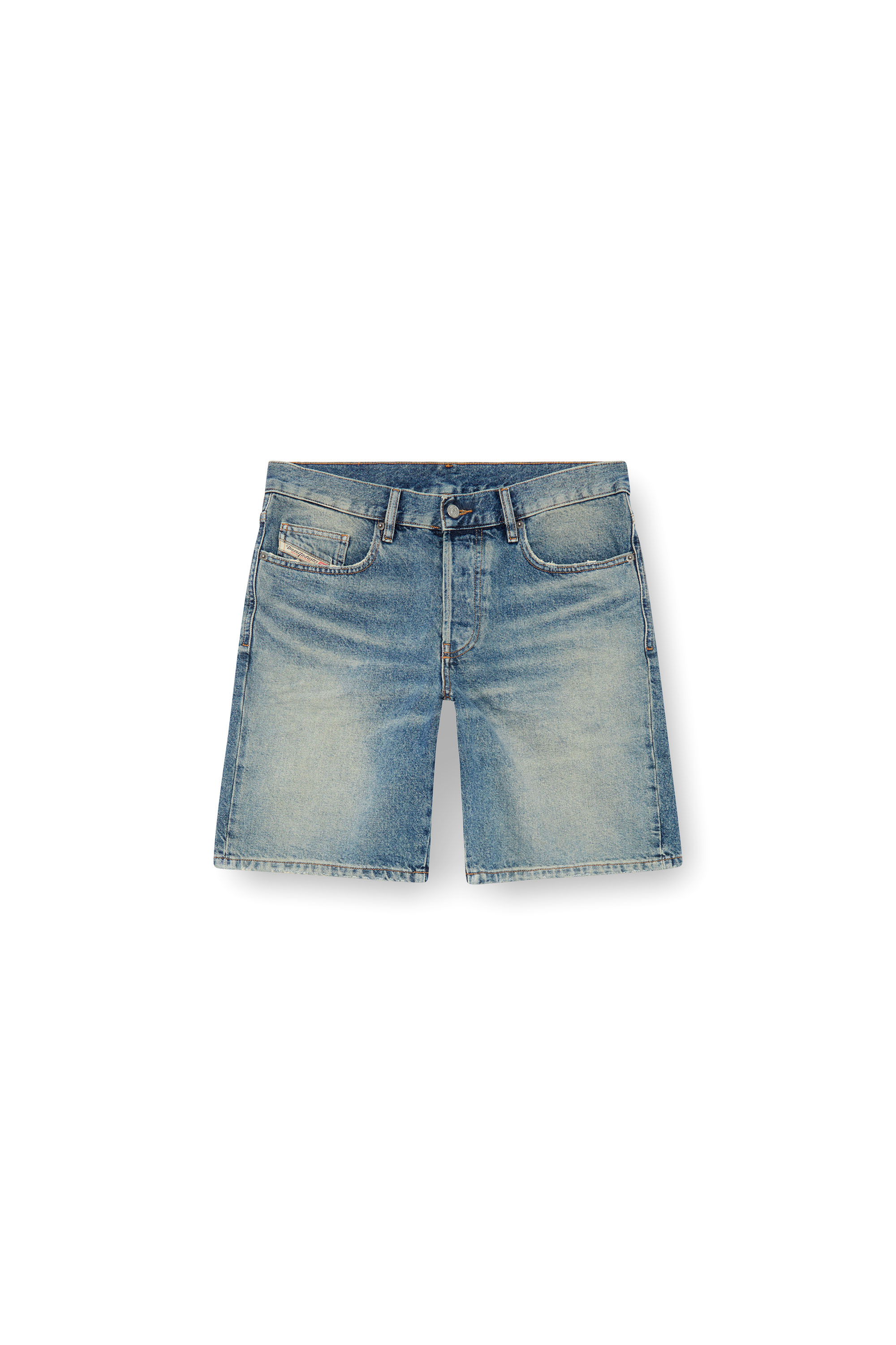 Diesel - REGULAR-SHORT, Herren Shorts aus Denim in Mittelblau - 3