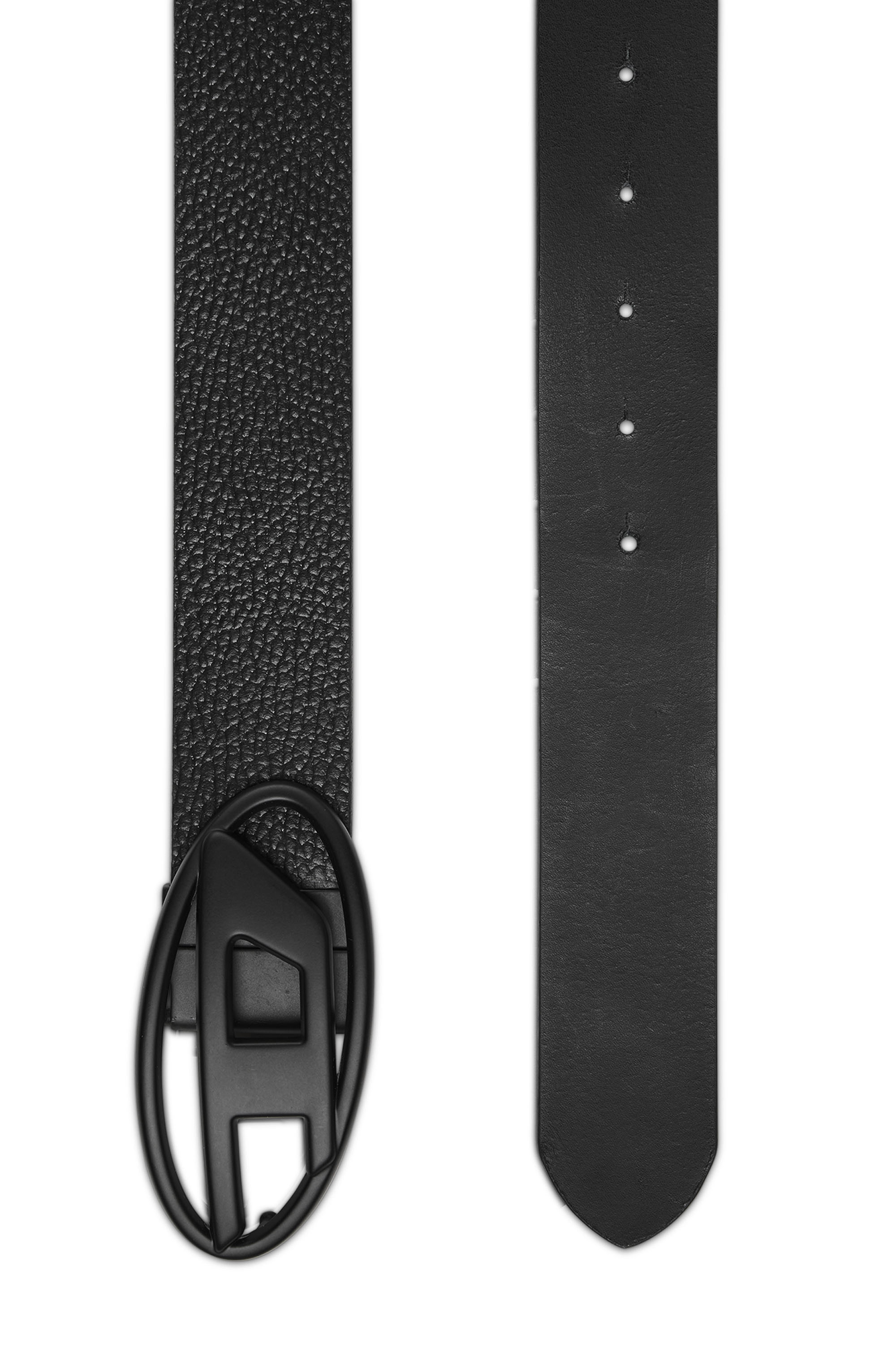 Diesel - B-1DR REV II, Herren Gürtel aus Leder zum Wenden in Schwarz - 2